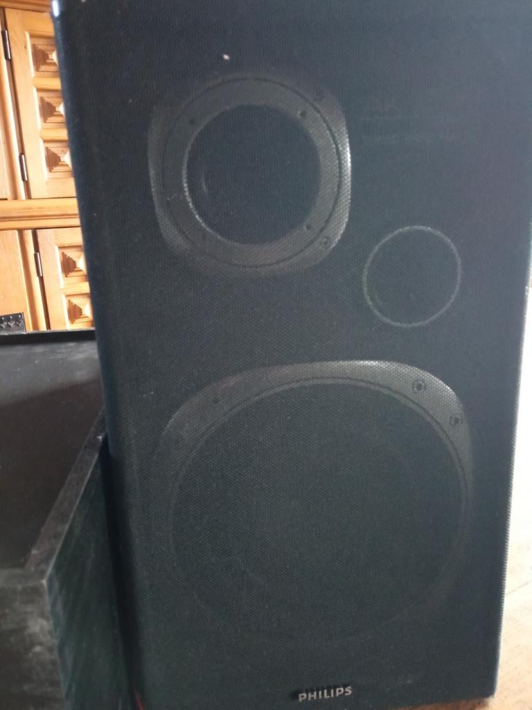 Haut-parleur Philips (2 pièces) 38 cm de haut, 22 cm de larg, TV, Hi-fi & Vidéo, Enlèvement, Philips
