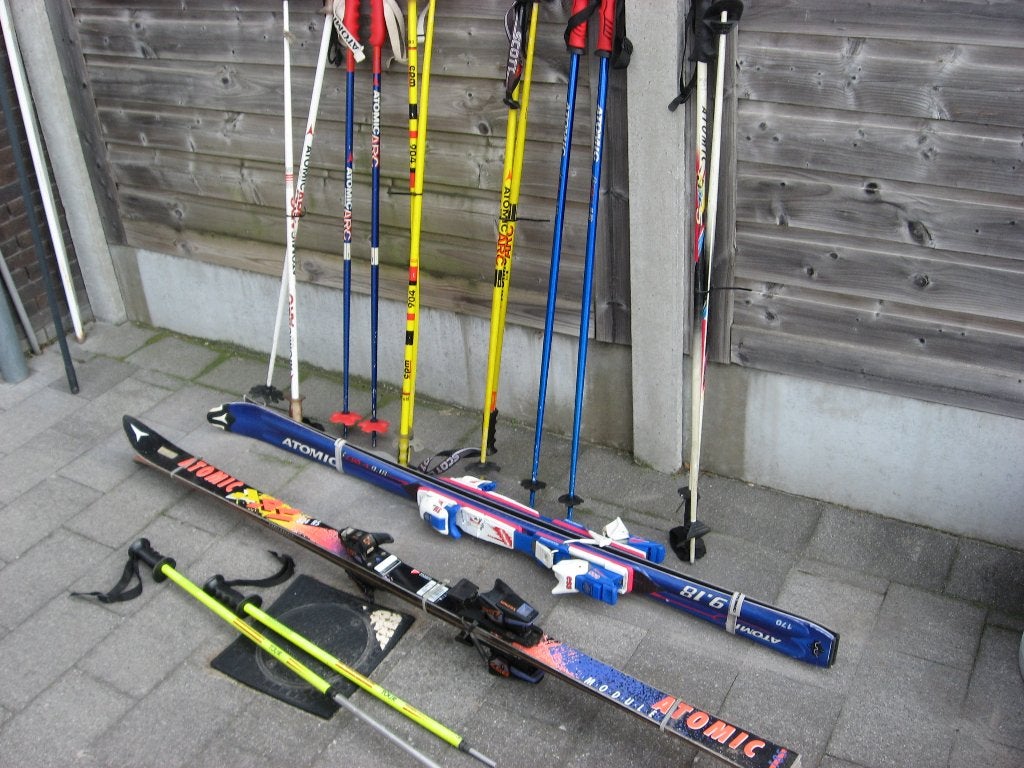 Allerlei Langlaufen Zie Foto's Ski Latten Stokken Salomon At, Sport en Fitness, Ophalen, Stokken, Salomon, Langlaufen