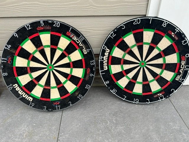 dart, Ophalen, Gebruikt, Dartbord