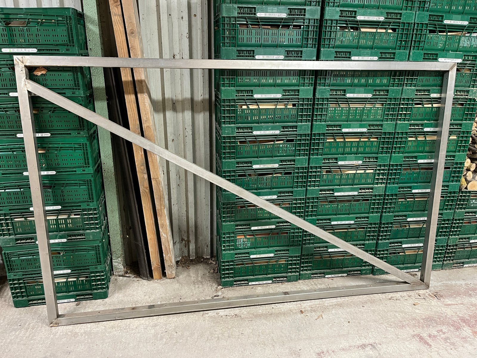 Inox poortframe, Ophalen, Zo goed als nieuw