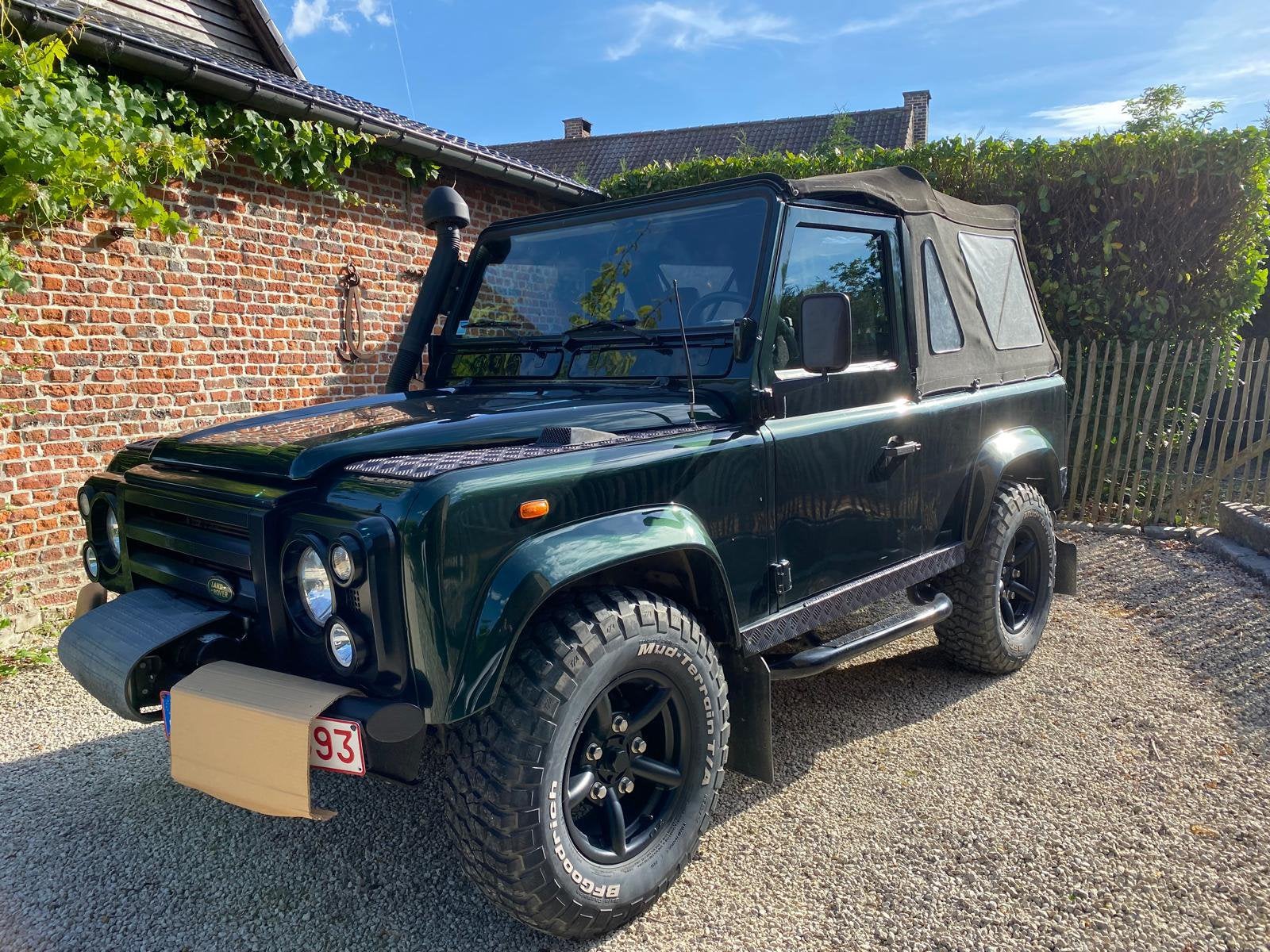 Defender Cabrio 2001, Auto's, Land Rover, 90 kW, Zwart, Cabriolet, Defender