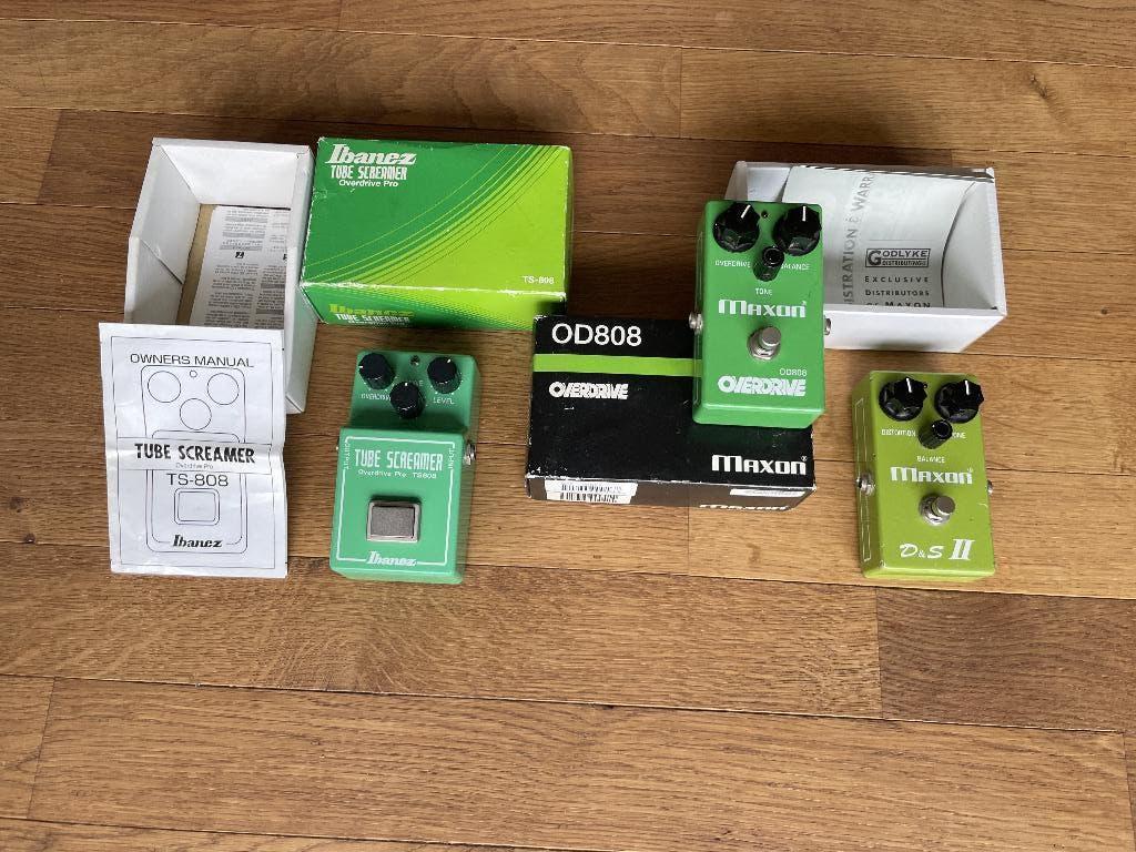 ICONIC OD's Tube Screamer TS-808 -Maxon OD808 - Maxon D&S II, Musique & Instruments, Effets, Enlèvement, Utilisé, Distortion, Overdrive ou Fuzz