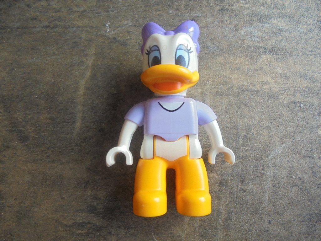 Lego Duplo Disney Figure Daisy Duck (zie foto's), Gebruikt, Ophalen of Verzenden, Losse stenen, Disney