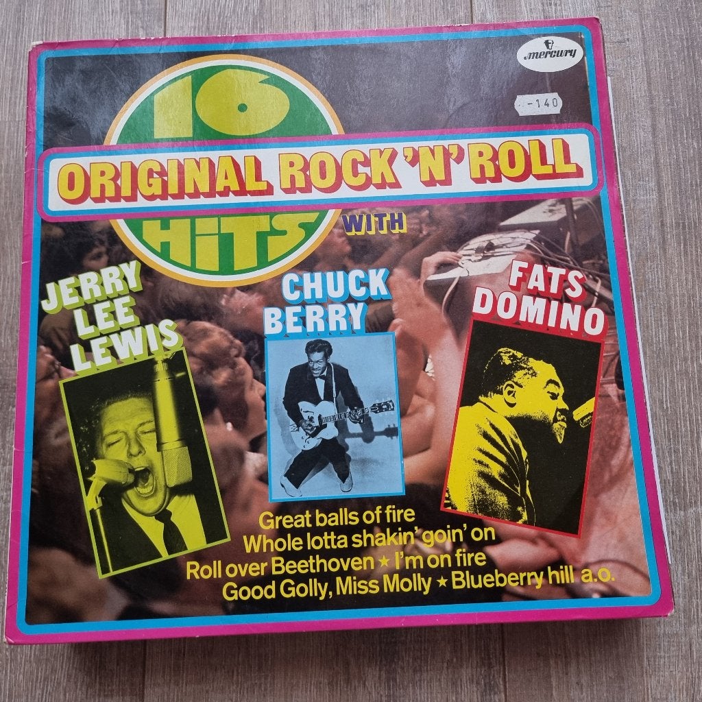 LP Various – 16 Original Rock'N'Roll Hits, CD & DVD, Enlèvement ou Envoi, Utilisé, Rock et Metal, LP
