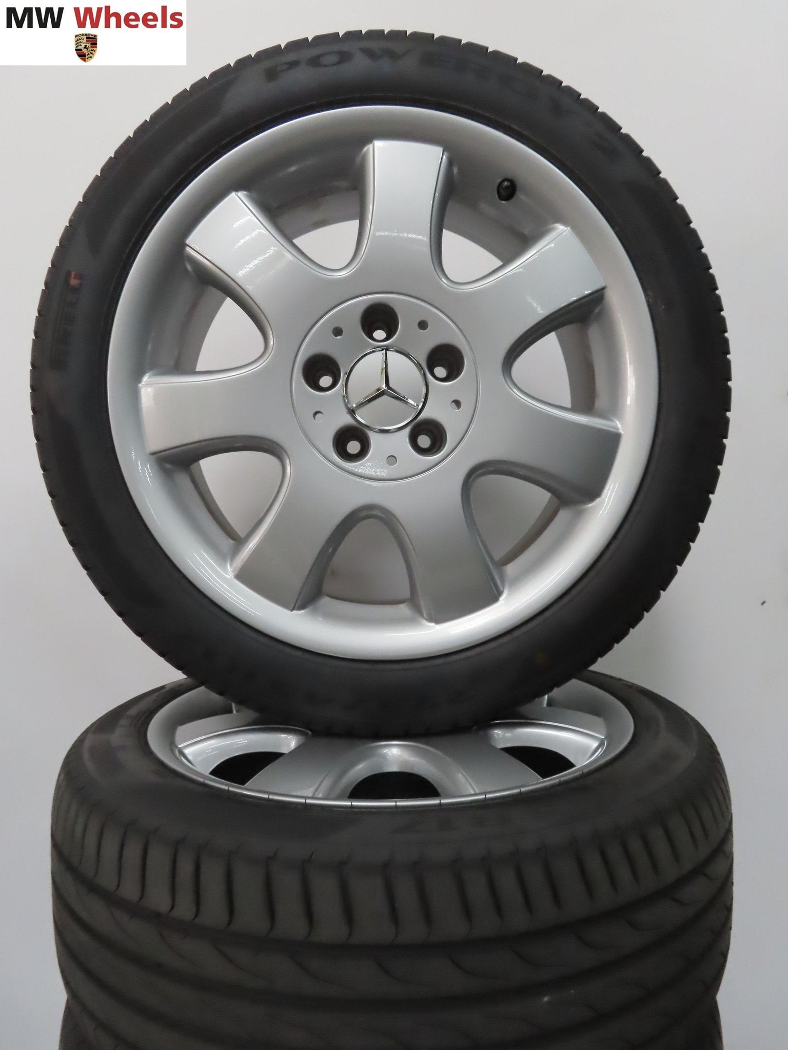 Originele Mercedes CLK 17 inch velgen met nieuwe zomerbanden, Pneus et Jantes, Véhicule de tourisme, Pneus été, -