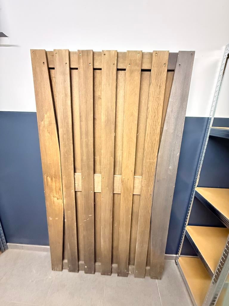 Palissade en bois plein, Comme neuf, Moins de 100 cm, Bois, 150 à 200 cm