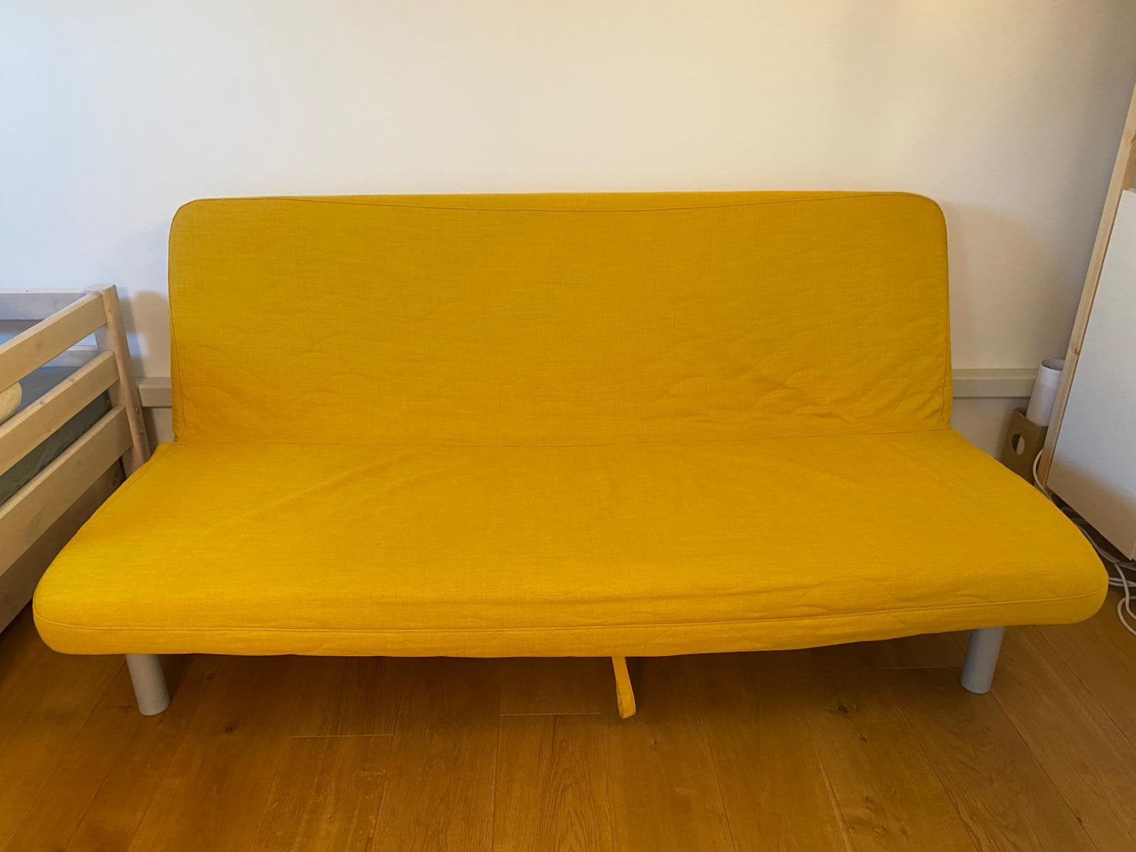 IKEA Nyhamn - Canapé-lit 3 places, 90 cm, Jaune, Enlèvement, Utilisé