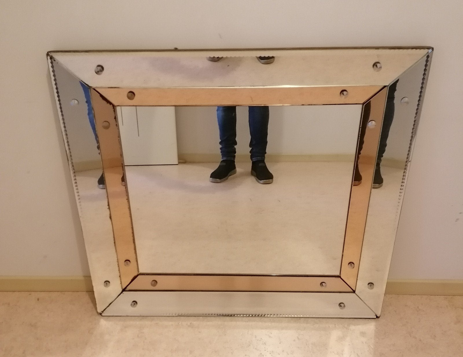 spiegel in retro, Ophalen, Gebruikt, 75 tot 100 cm, Minder dan 100 cm