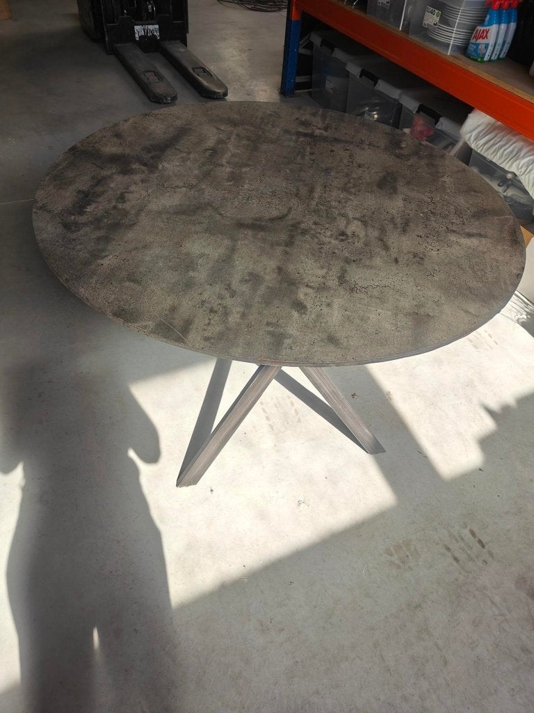 Ronde eettafel, Huis en Inrichting, Ophalen, Gebruikt, Rond, Vijf personen of meer