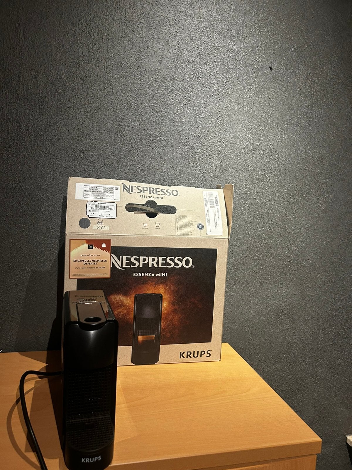 Nespresso Essenza Mini Krups Compleet originele verpakking, Electroménager, Enlèvement, Comme neuf