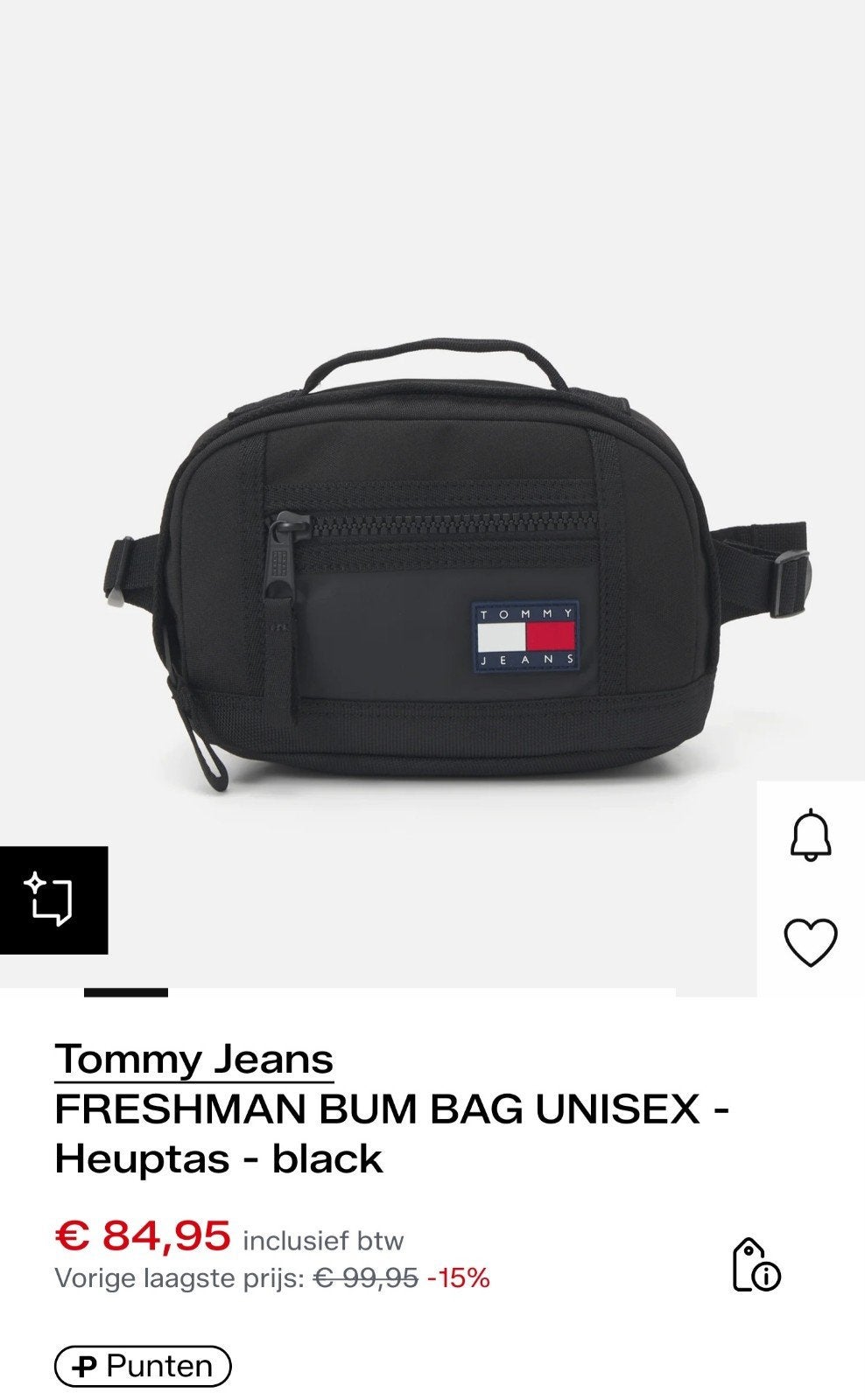 Tommy Hilfiger heuptasje, Bijoux, Sacs & Beauté, Trousses de toilette, Enlèvement, Comme neuf, Noir, Homme