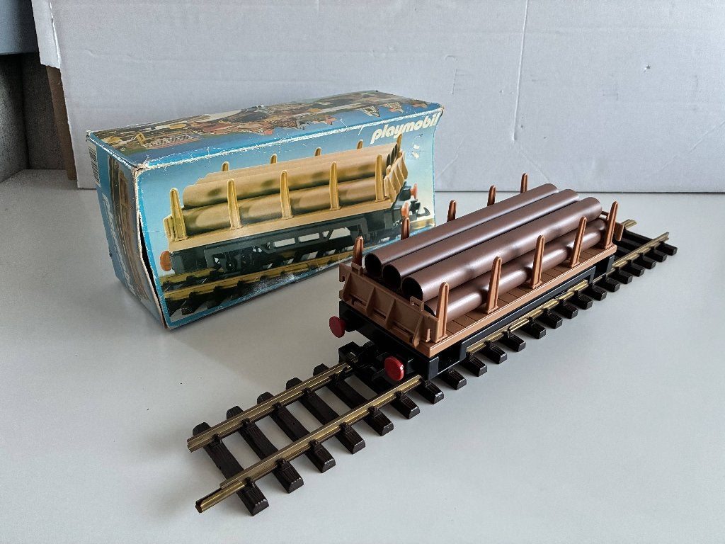 Playmobil 4105 Buizen wagon - COMPLEET! - Incl doos - Lot C9, Gebruikt, Complete set, Voertuig, Ophalen of Verzenden