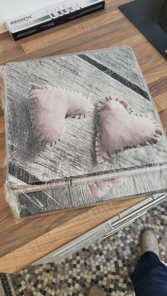 Canvas schilderijen 4 stuk die een beeld maken, Ophalen