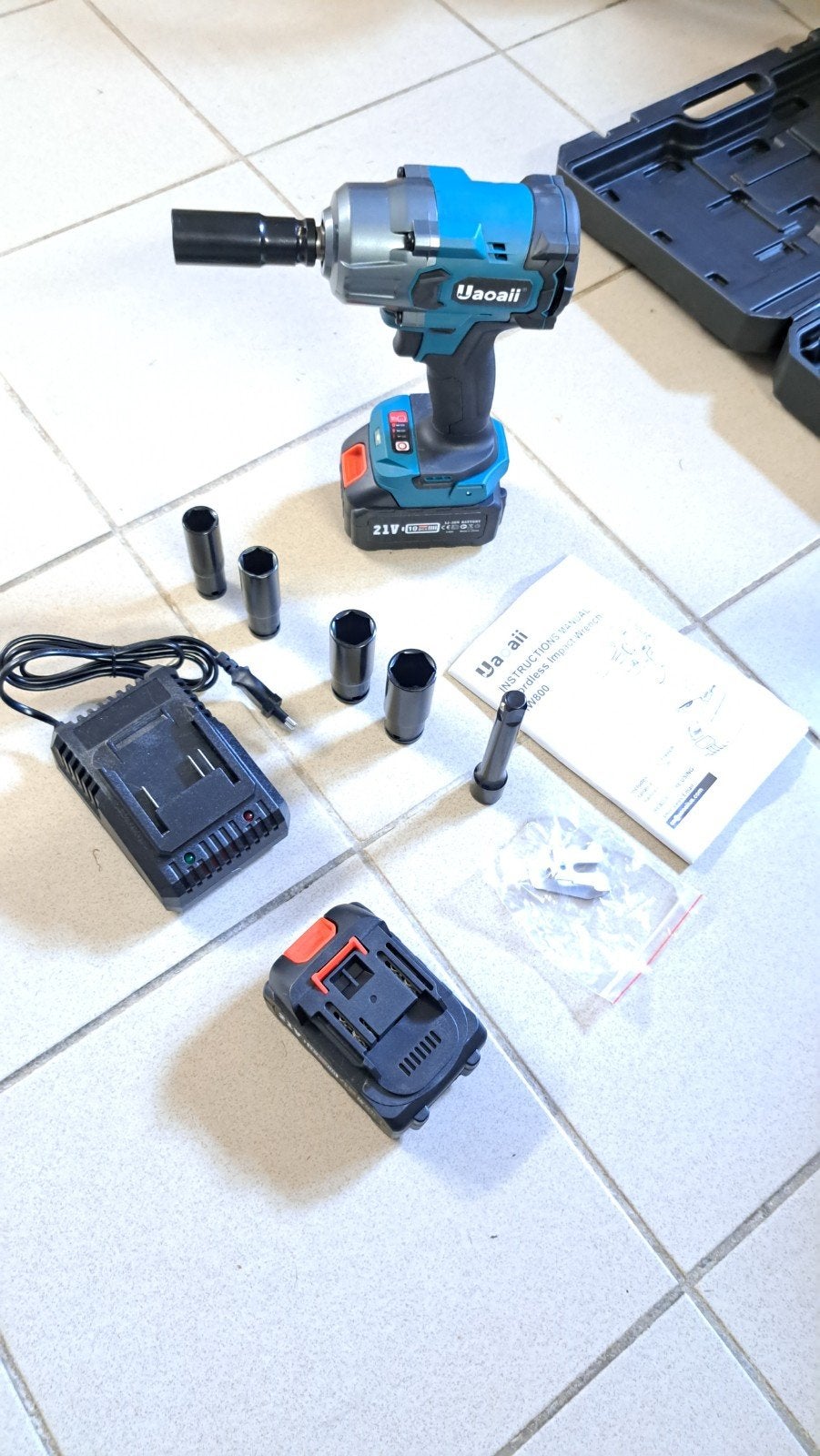 SLAGMOERSLEUTEL acu 21V, Ophalen, Zo goed als nieuw