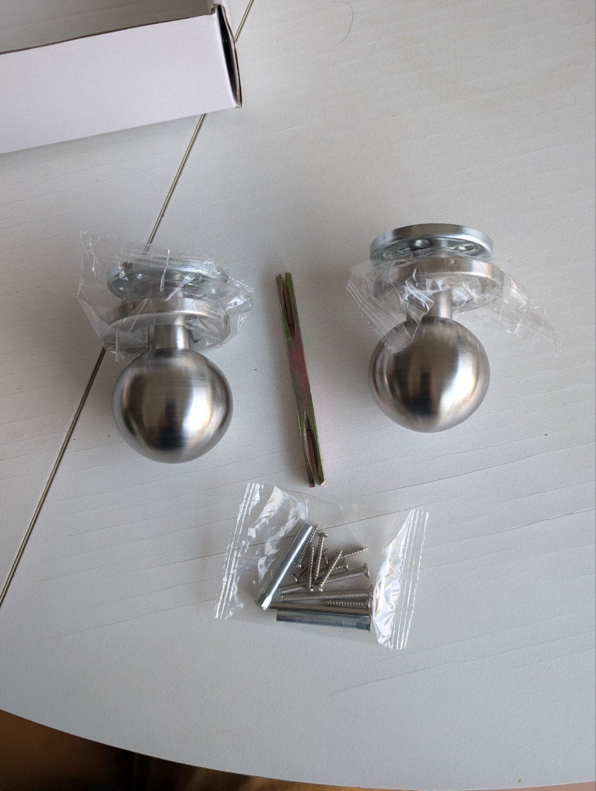ronde deurknop - zilver, Ophalen of Verzenden, Nieuw