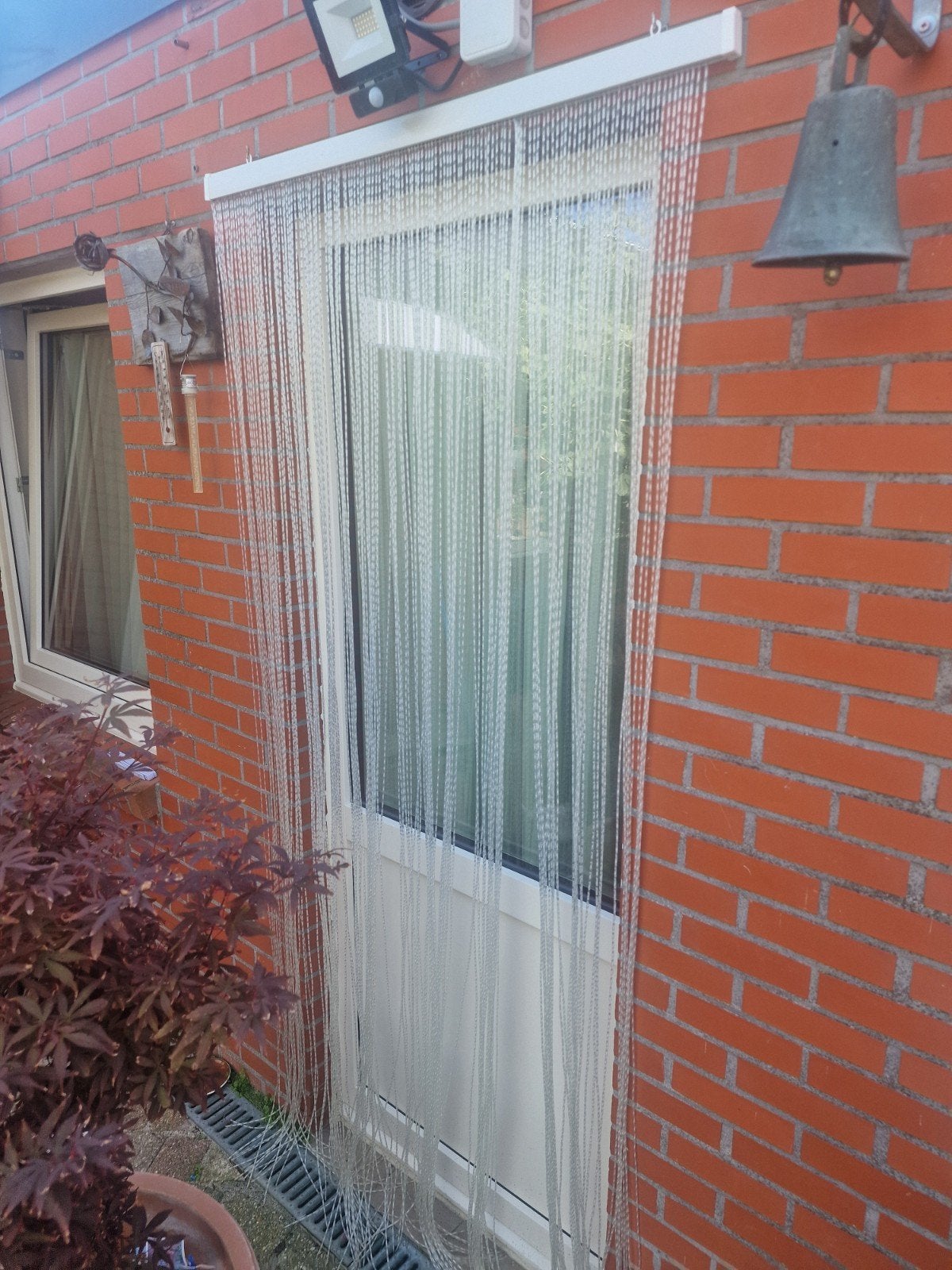 2 vliegen gordijnen, Ophalen, Kunststof, 80 tot 100 cm, Hordeur