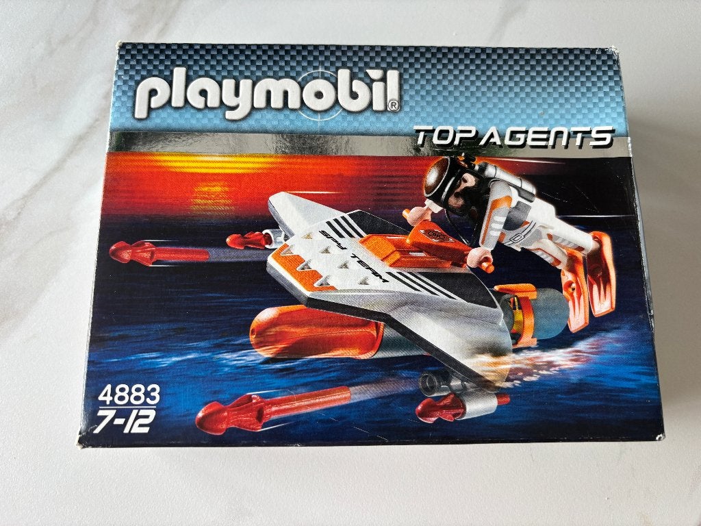 Playmobil 4883 Plongeur torpille, Enfants & Bébés, Autres séries, Comme neuf, Véhicule, Kit complet