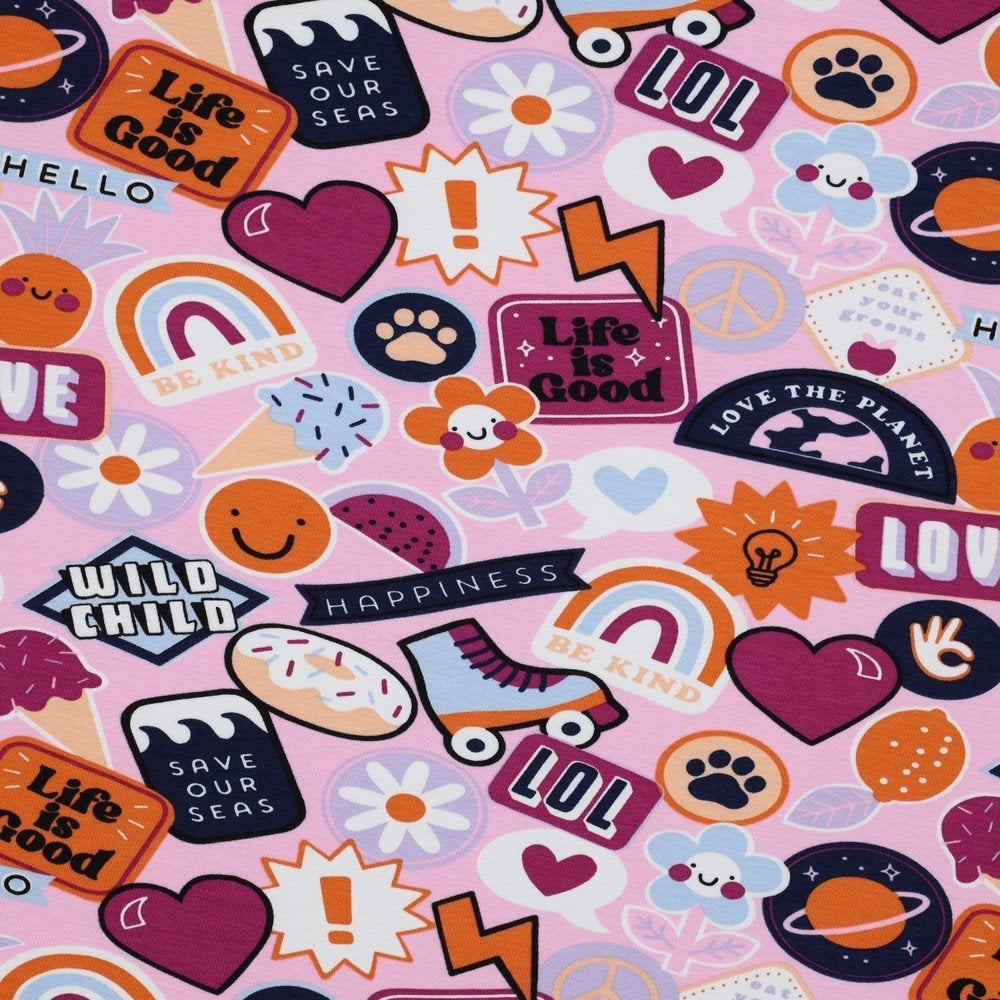 OUTLET : Jersey stof patches -45% korting!, Hobby & Loisirs créatifs, Neuf, Coton, 200 cm ou plus, Enlèvement ou Envoi