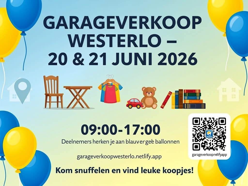 Garageverkoop Westerlo en deelgemeenten 20 en 21 juni, Doe-het-zelf en Bouw, Overige Doe-Het-Zelf en Bouw, Gebruikt, Ophalen