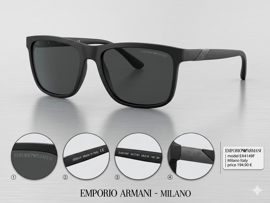 Lunettes de soleil EMPORIO ARMANI, Enlèvement ou Envoi, Neuf, Noir, Lunettes de soleil