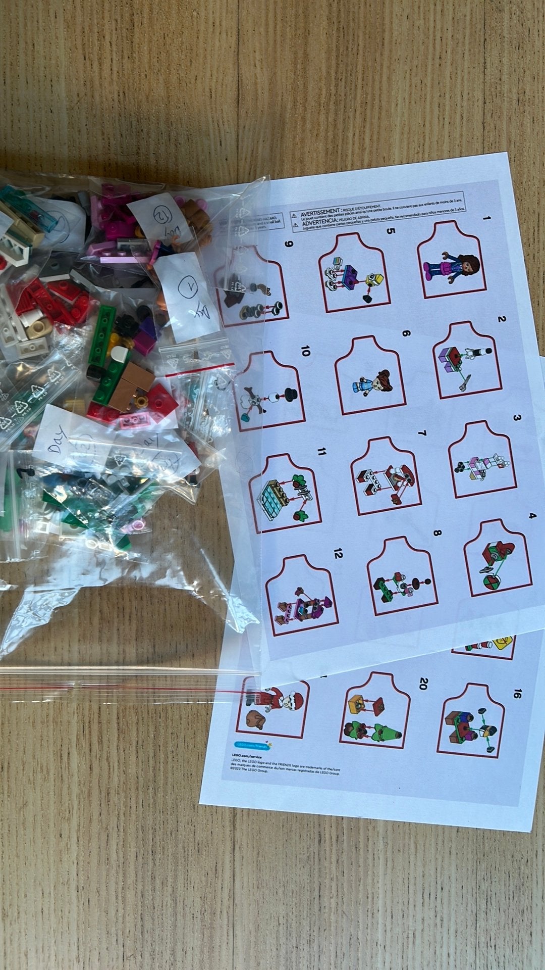 Lego Friends 41706 Adventskalender, compleet, Gebruikt, Lego, Friends, Ophalen of Verzenden