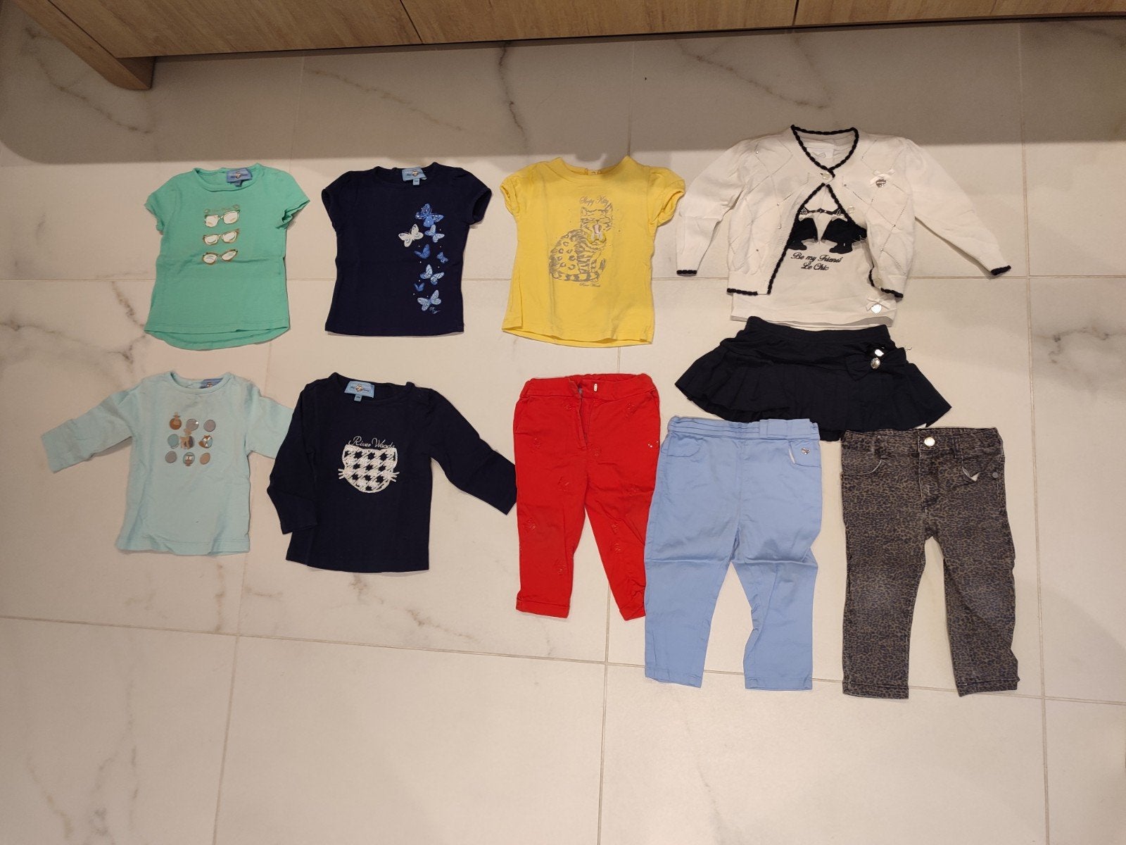 Pakket meisjeskleding maat 74-80 (38 stuks) o.a. River Wood, Kinderen en Baby's, Ophalen, Maat 74