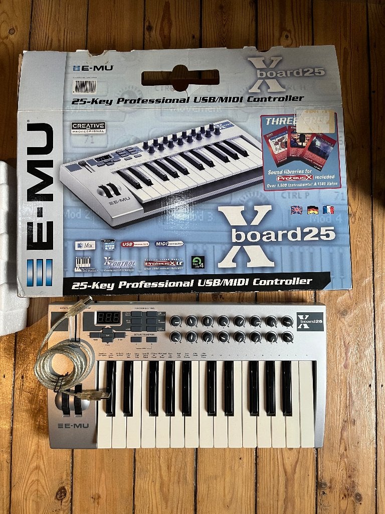 E-mu Xboard 25 Midi-controller, Ophalen, Gebruikt