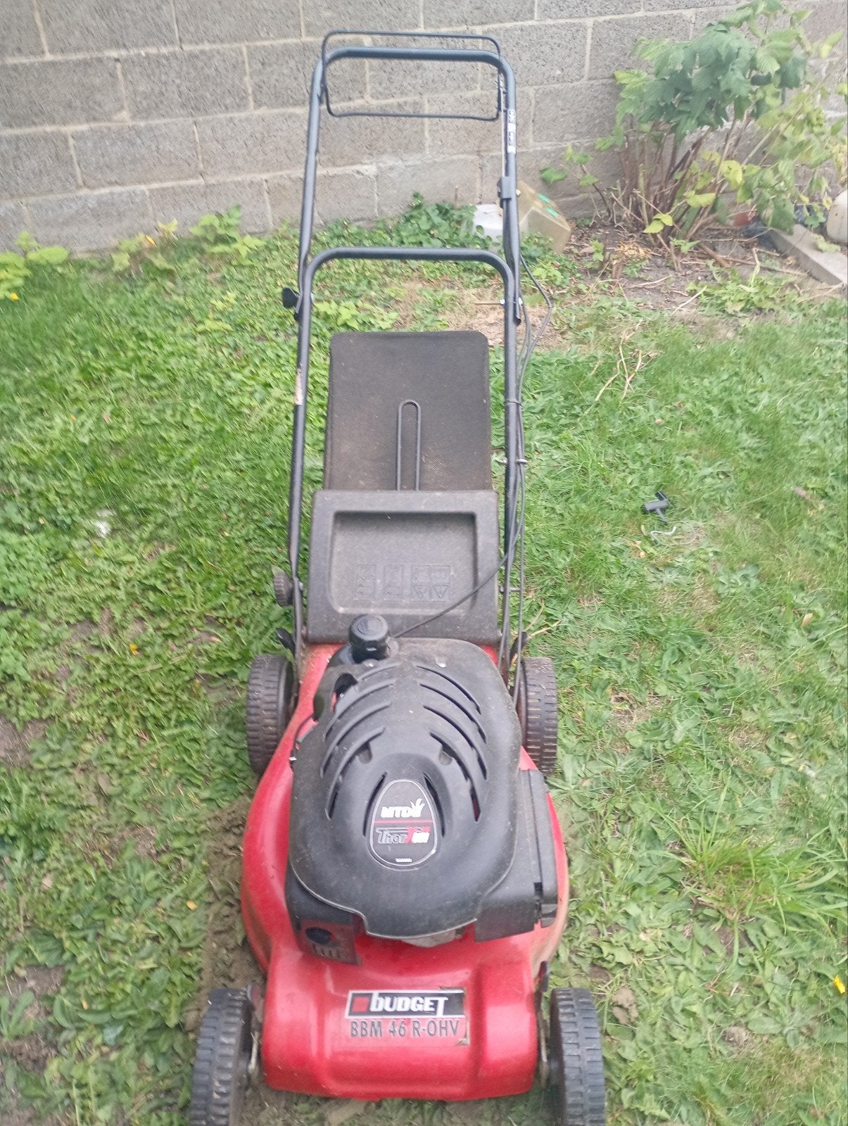 Budget MTD BBM 46 R-OHV, Enlèvement