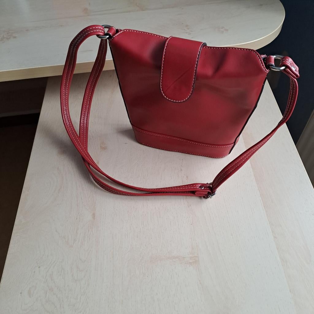 Rode handtas, Ophalen of Verzenden, Zo goed als nieuw, Rood, Handtas