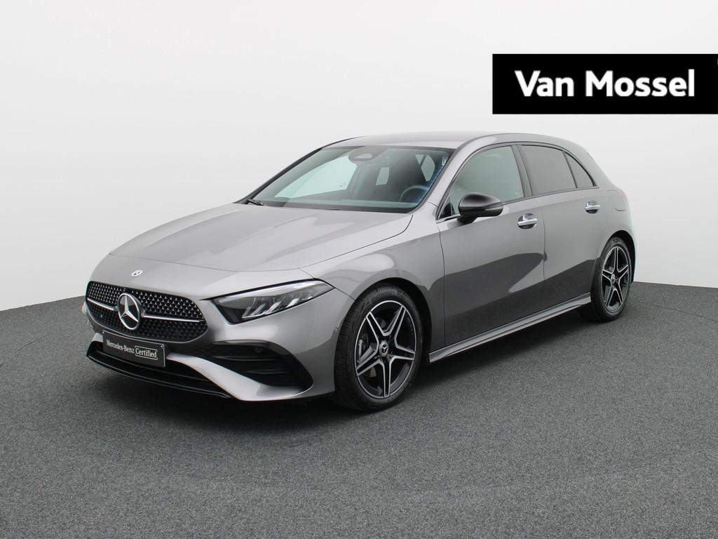 Mercedes-Benz A 200 AMG Line + ADVANCED SOUND SYSTEM + NIGHT, Auto's, Mercedes-Benz, Stof, Zwart, 4 cilinders, 120 kW