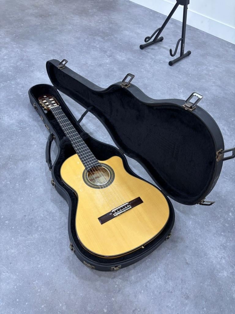 Alhambra 7 Fc CT E2 – Flamenco gitaar met Fishman pickup, Ophalen, Zo goed als nieuw, Klassieke of Spaanse gitaar