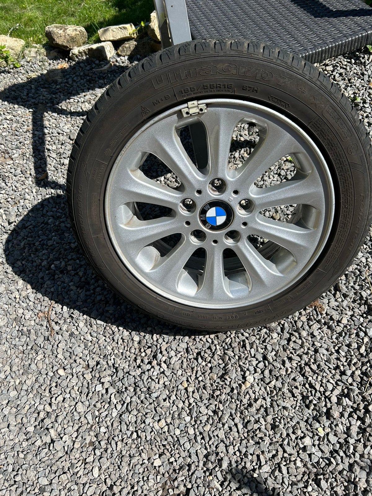 Bmw velgen met winterbanden, Ophalen, 16 inch, Banden en Velgen, Winterbanden