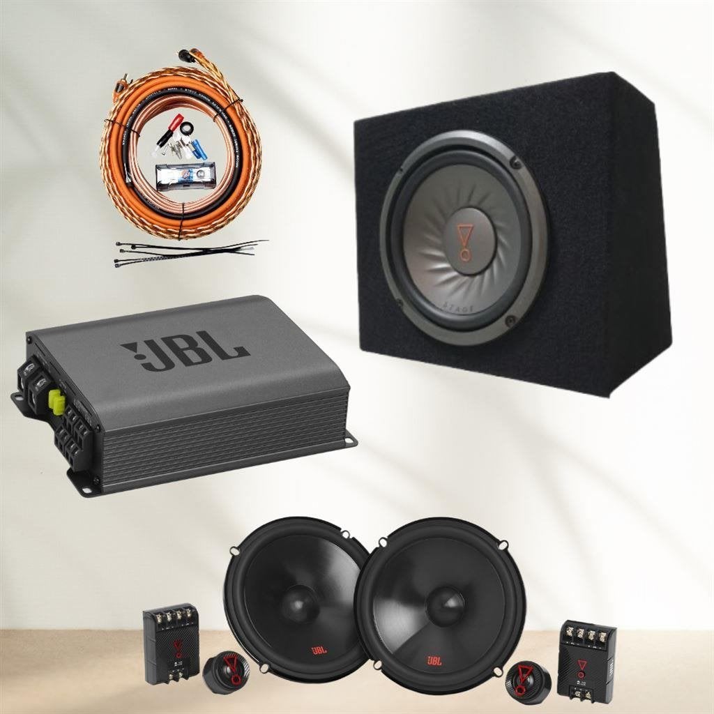 Complete JBL set 16,5 cm Compo Set ,10Inch Sub en versterker, Ophalen of Verzenden, Nieuw