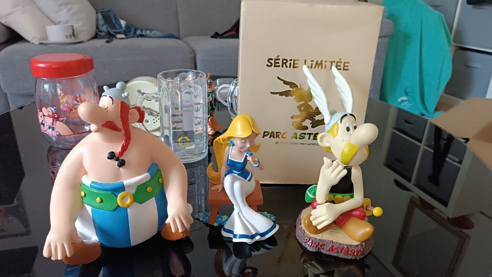 Lot de 3 figurines Astérix, Enlèvement