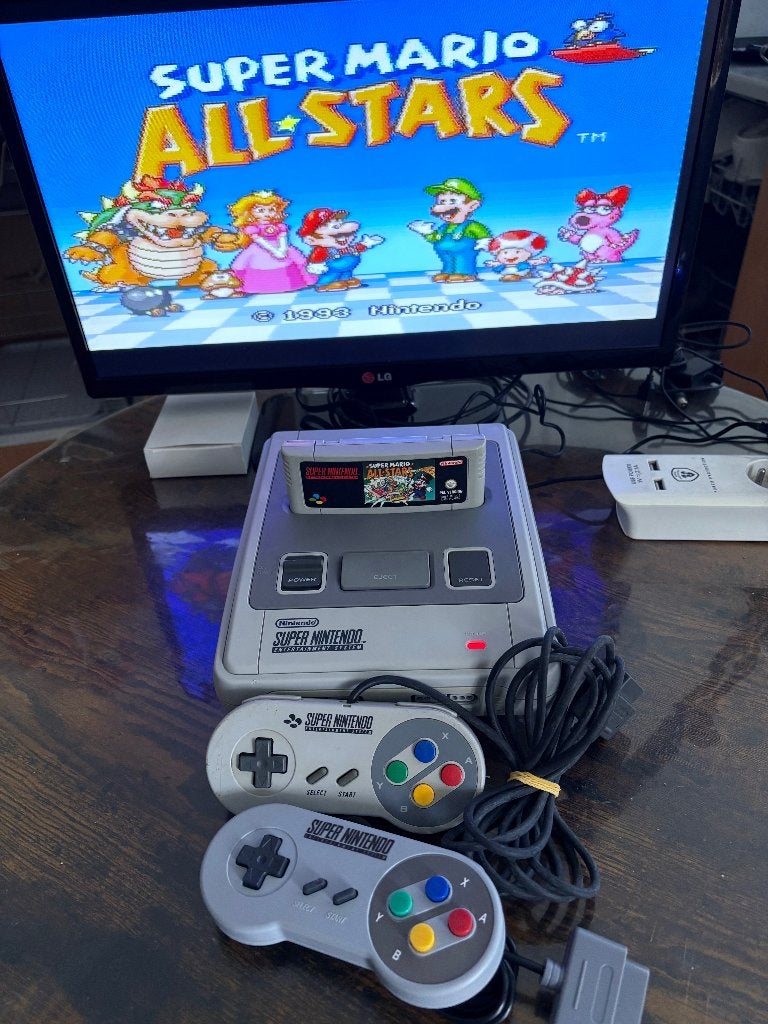 authentique super nintendo + jeux, Consoles de jeu & Jeux vidéo, Enlèvement ou Envoi, Comme neuf, Avec jeux