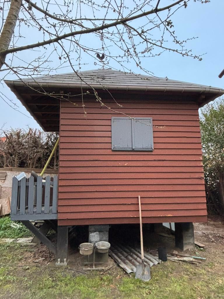 Chalet en bois en bon état, Enlèvement ou Envoi, Comme neuf, Bois