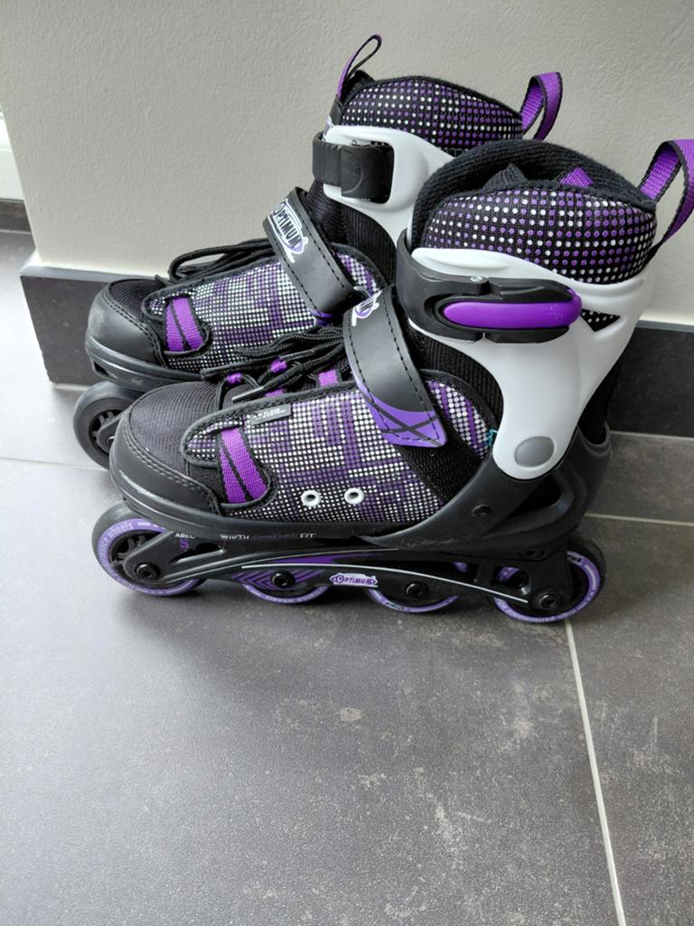 Inlineskates Optimum maat 33-36, Sport en Fitness, Skeelers, Ophalen, Verstelbaar