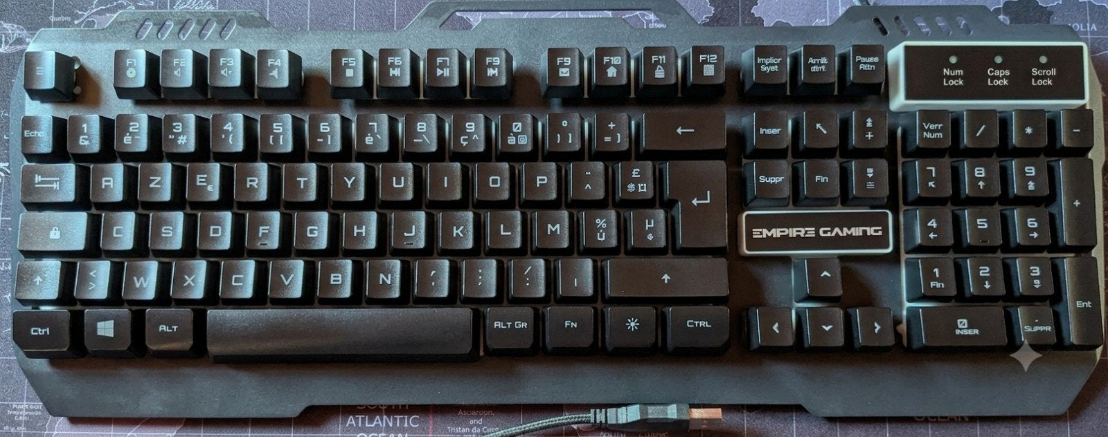 Clavier gamer semi mécanique Empire Gaming, Empire gaming, Clavier gamer, Azerty, Comme neuf