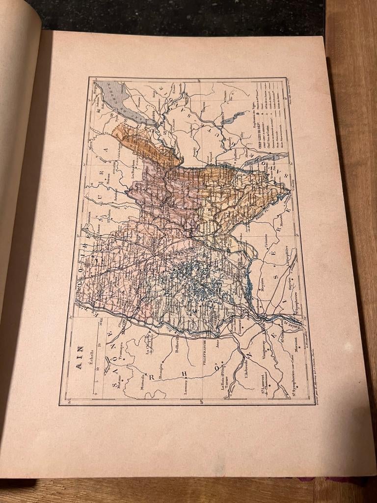 Antiek boek: Atlas des departement de la France, Ophalen of Verzenden