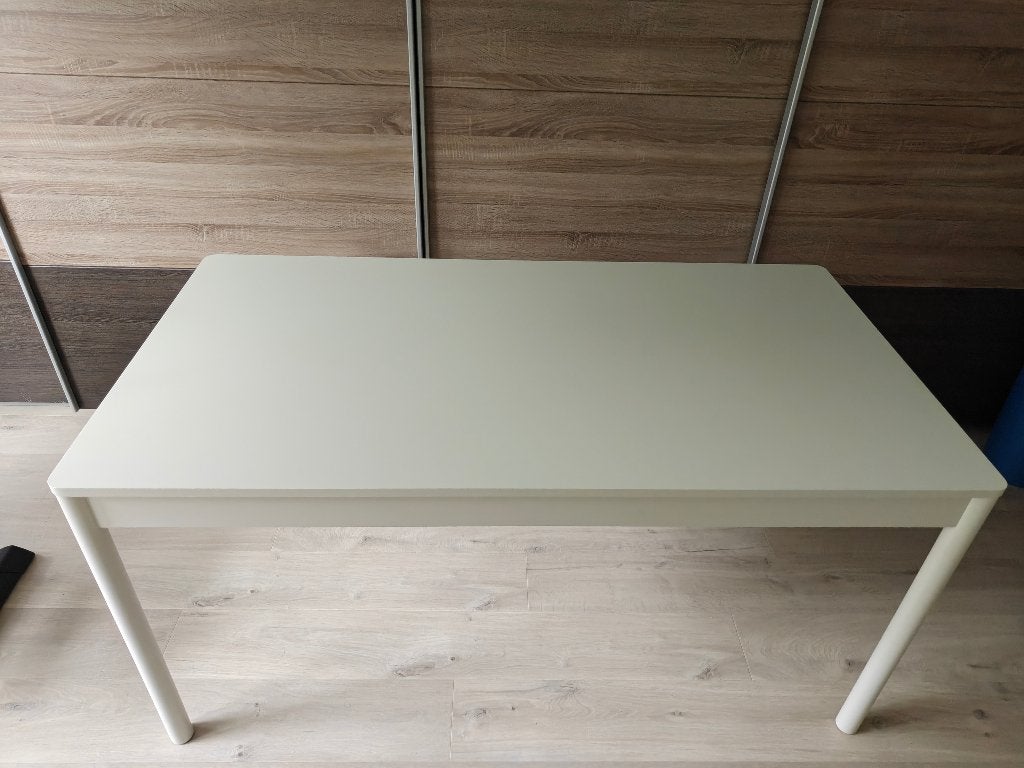 Ikea TONSTAD tafel ecru 150cm x 80cm, Huis en Inrichting, Tafels | Eettafels, Ophalen, Gebruikt, 50 tot 100 cm, Vijf personen of meer