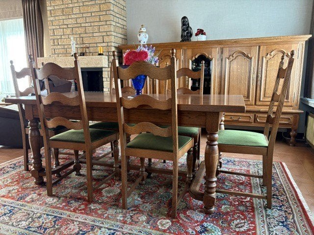 Eetkamer, Huis en Inrichting, Ophalen, Gebruikt, 4 tot 6 stoelen