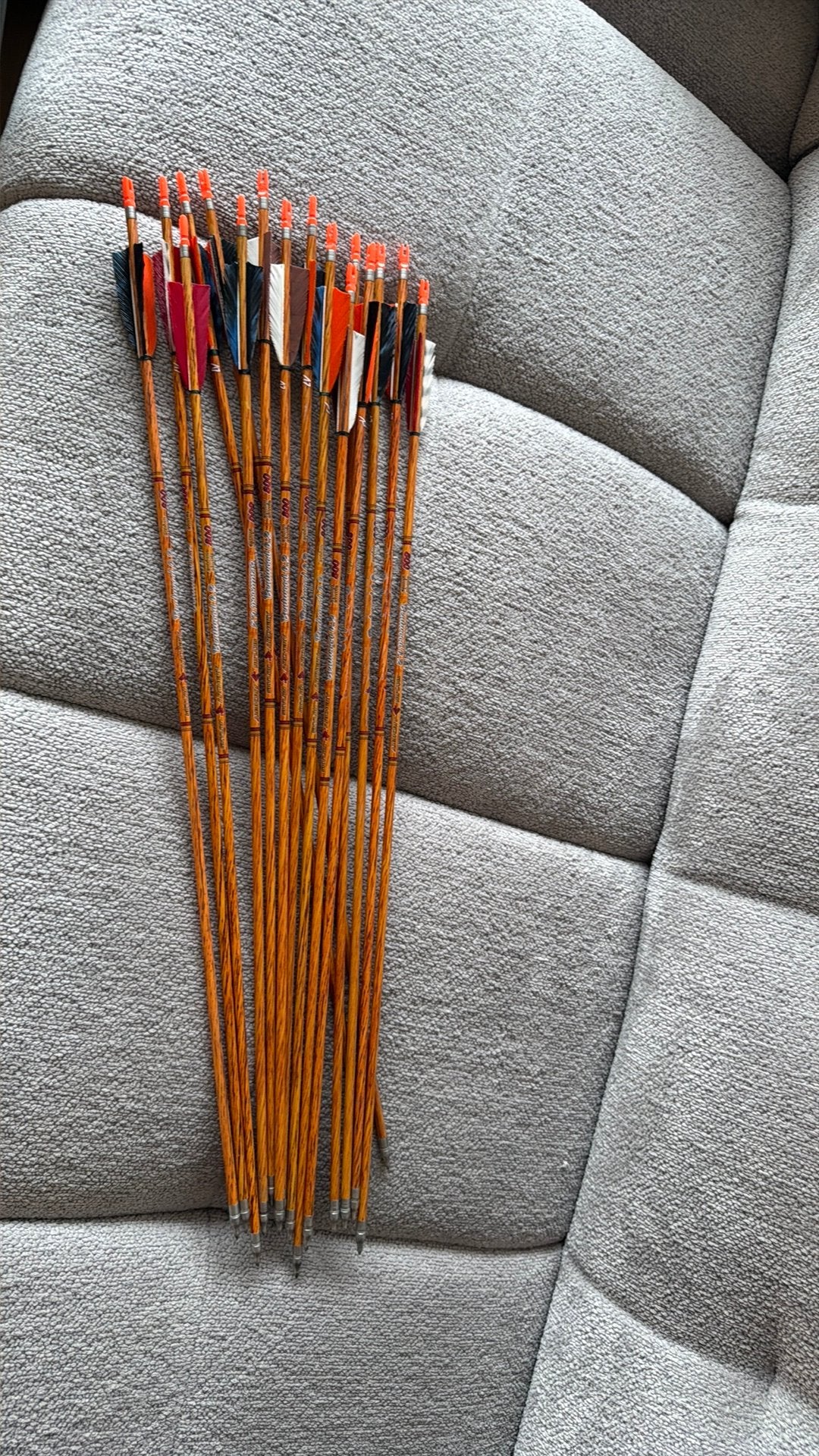 Pijlen: bentwood carbon schachten 28’, Sports & Fitness, Enlèvement, Comme neuf, Flèches