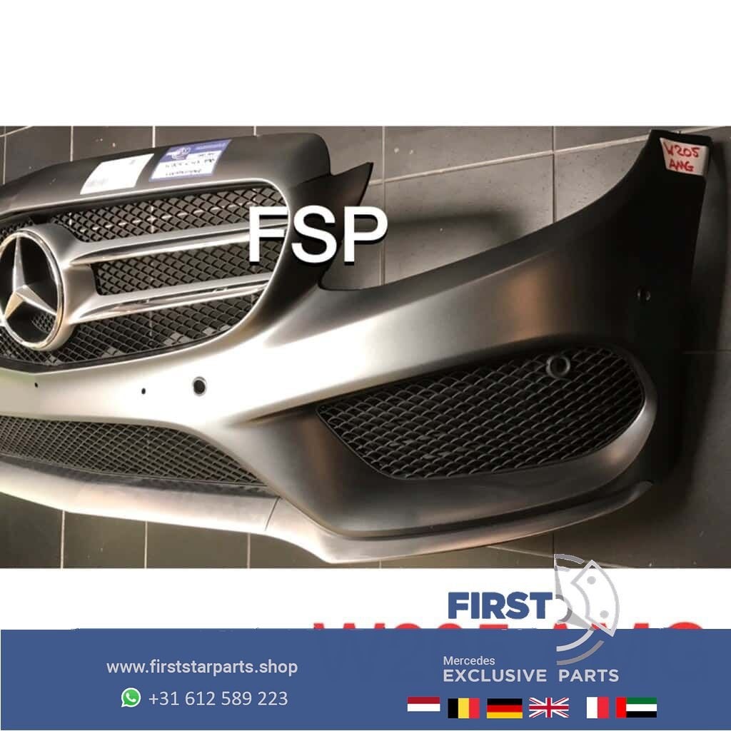 W205 AMG Voorbumper compleet Mercedes C Klasse 2018 grijs or, Utilisé, -, Avant, -
