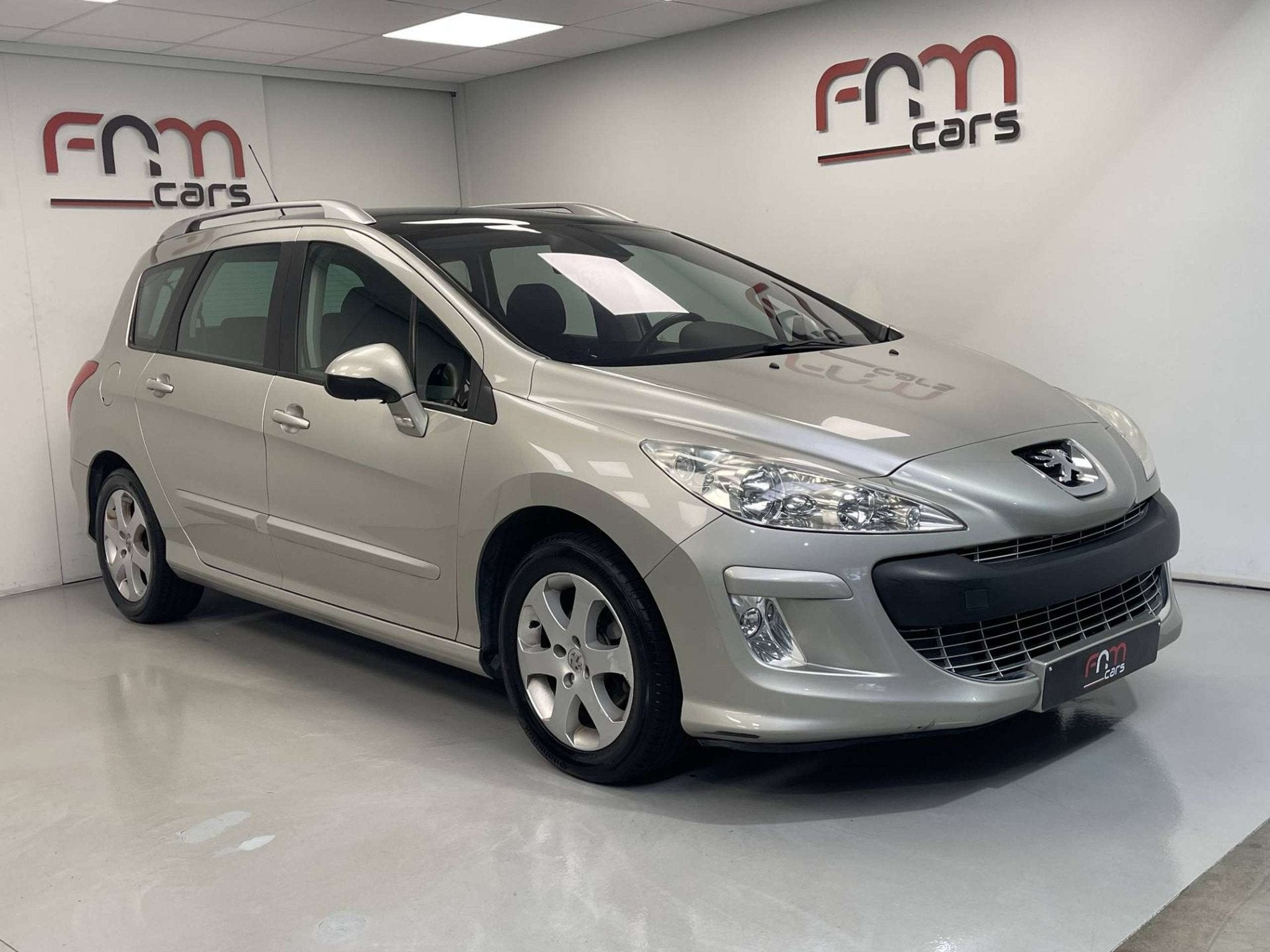 Peugeot 308 SW 1.6i benzine Pano dak Airco Pdc Garantie, Achat, Entreprise, Noir, Tissu