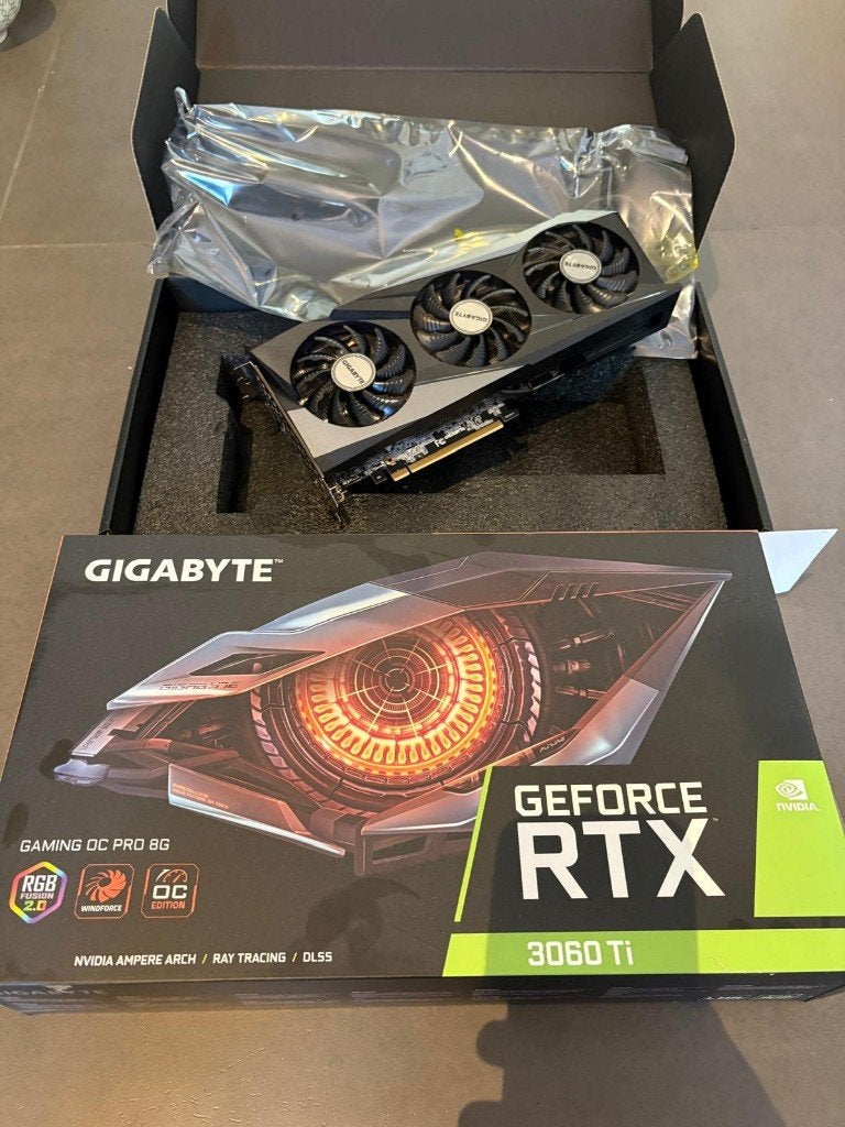 Gigabyte RTX 3060ti v3 8GB OC, Neuf, Enlèvement ou Envoi, GDDR6, PCI-Express 3.1