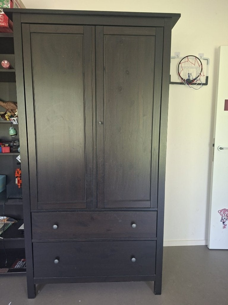 Hemnes kleerkast met 2 lades, Huis en Inrichting, Gebruikt, 100 tot 150 cm, Modern, 150 tot 200 cm