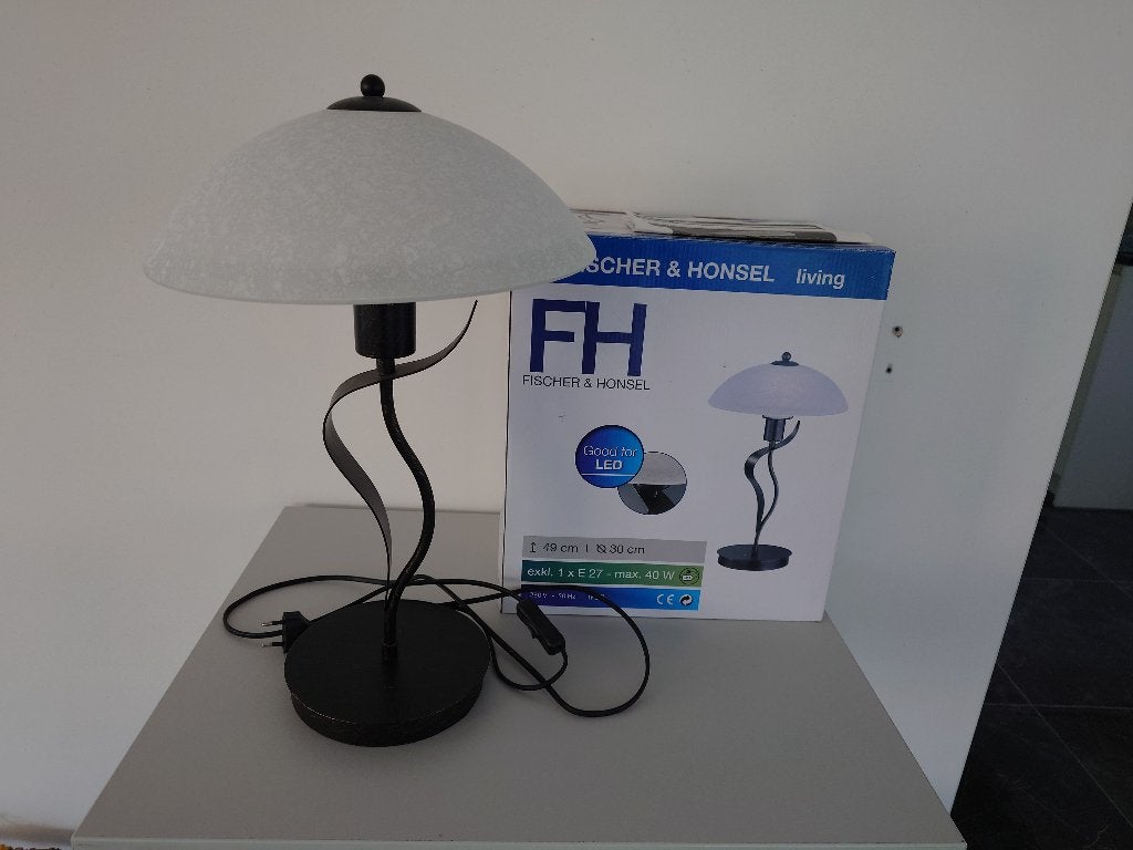 Fischer & Honsel lamp E27 40w, 49 cm, Nieuw, Sfeerlamp, Glas