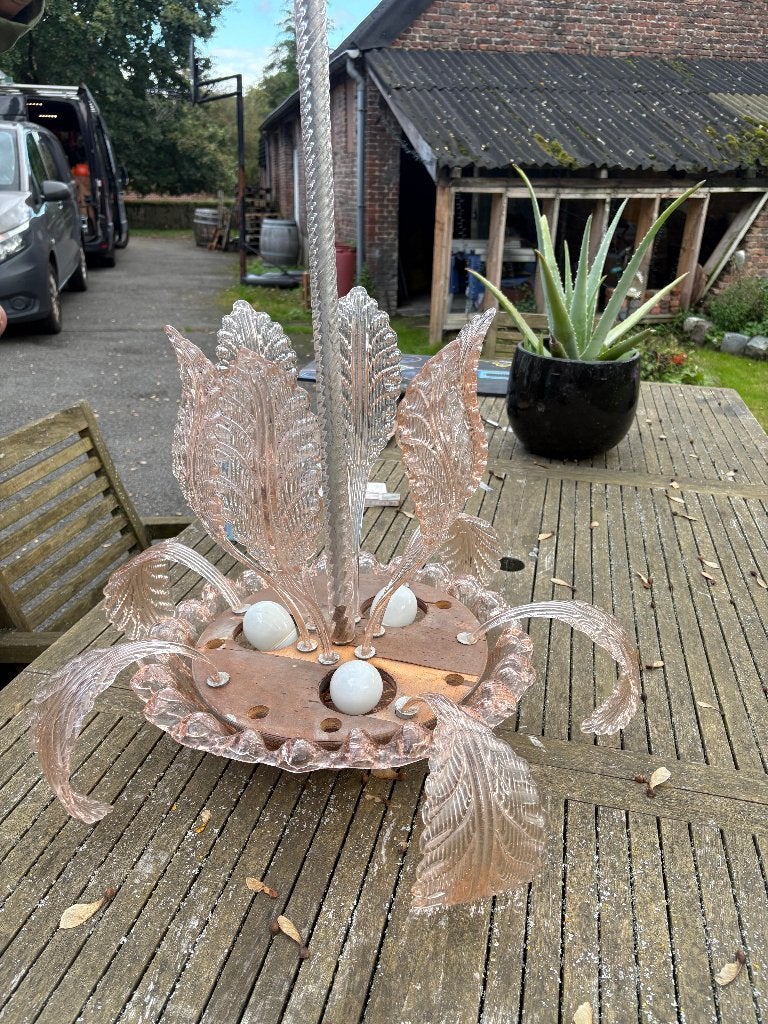 Murano glazen kroonluchter, Antiek en Kunst, Ophalen