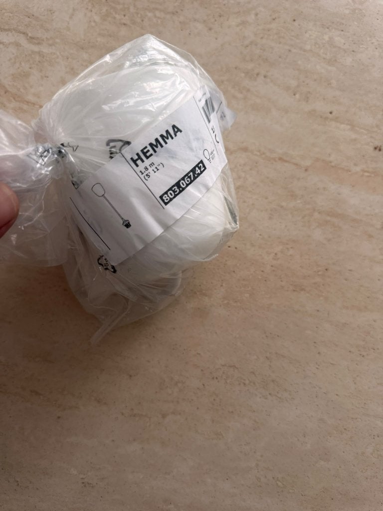 IKEA HEMMA snoerpendel wit – 1,8 m – nieuw, Huis en Inrichting, Ophalen, Nieuw