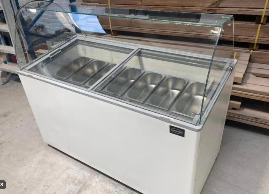 Schepijsvitrine Energiezuinig | 454L diepvries, Ophalen
